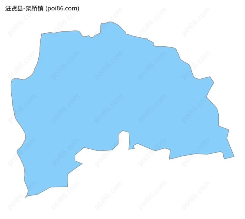 架桥镇边界地图