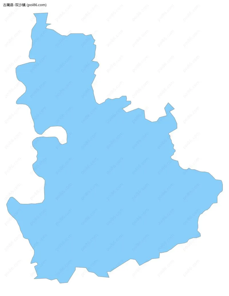 双沙镇边界地图