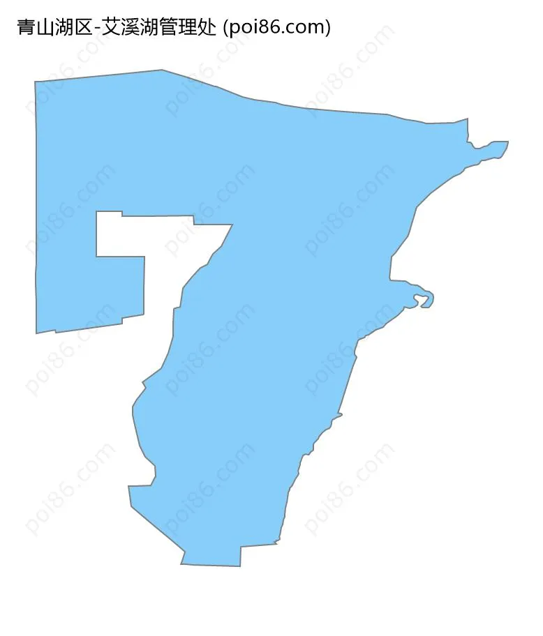 艾溪湖管理处边界地图