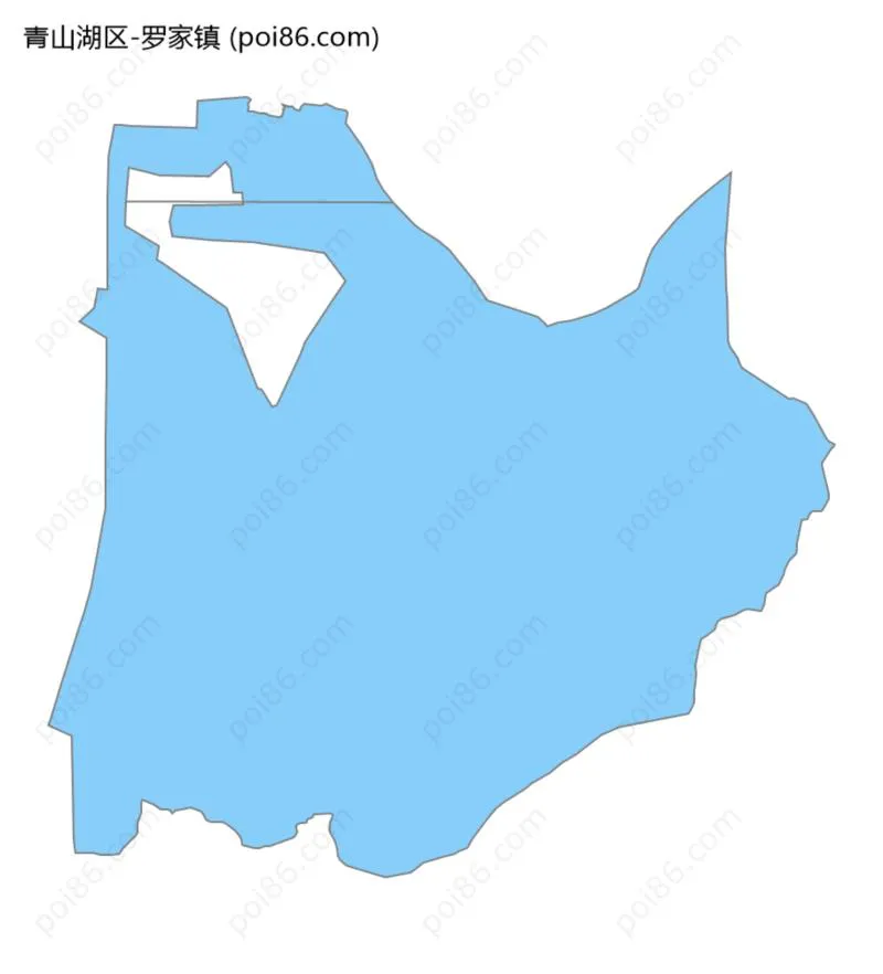 罗家镇边界地图