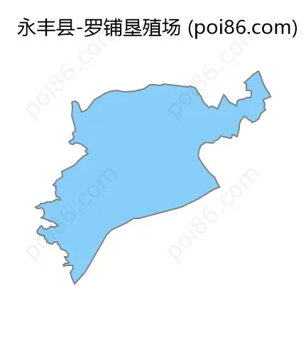 罗铺垦殖场边界地图