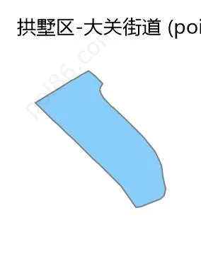 大关街道边界地图