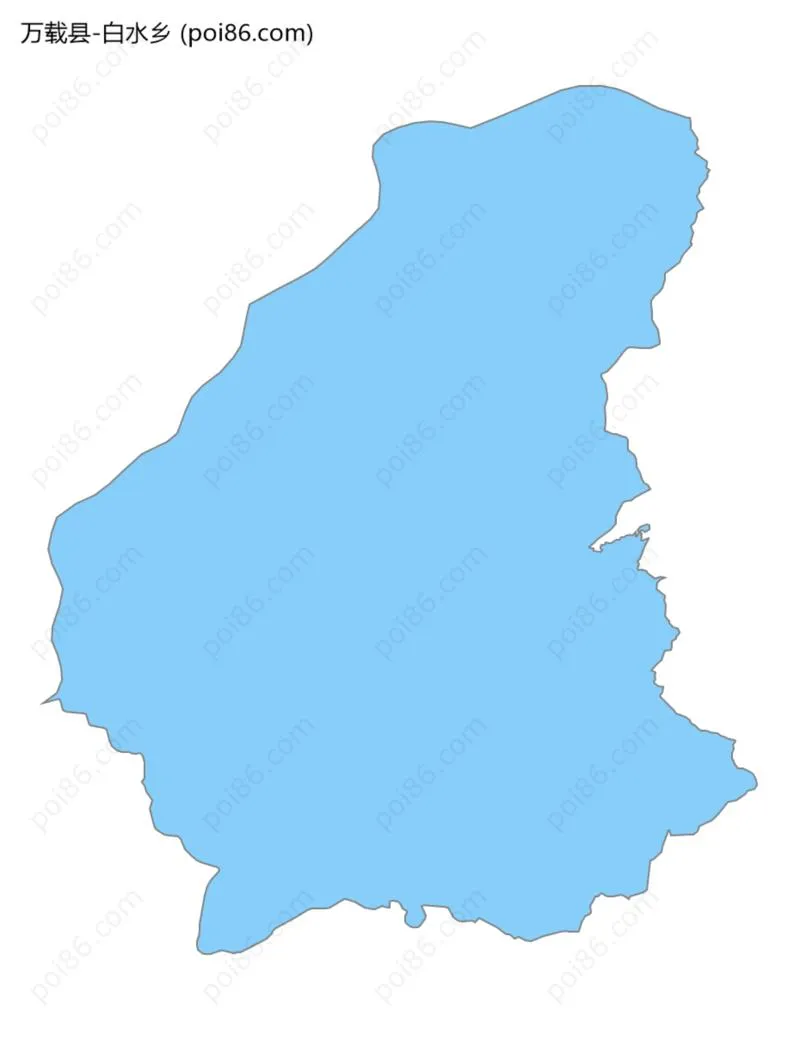 白水乡边界地图