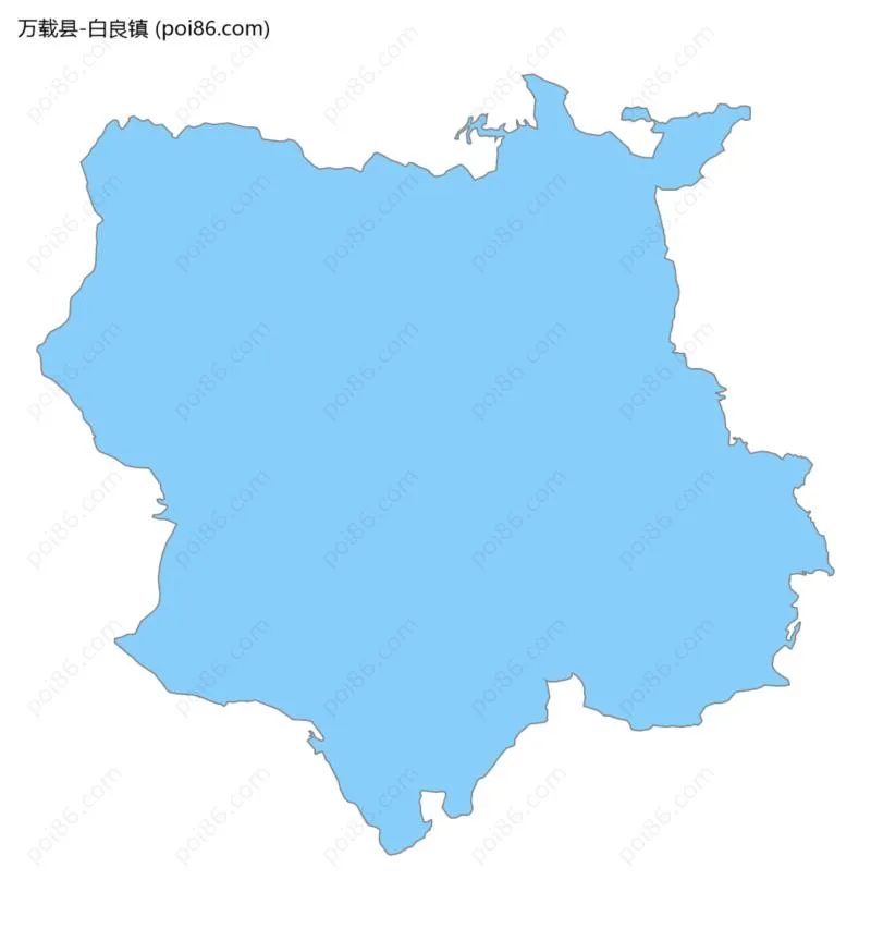 白良镇边界地图