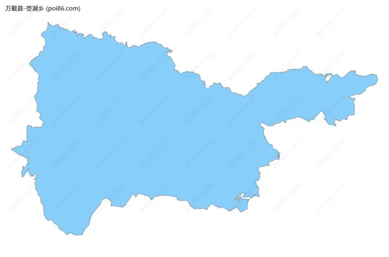 茭湖乡边界地图