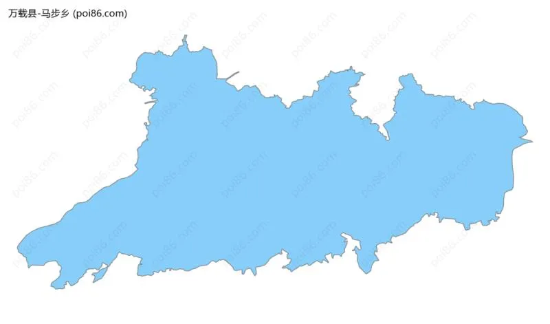 马步乡边界地图