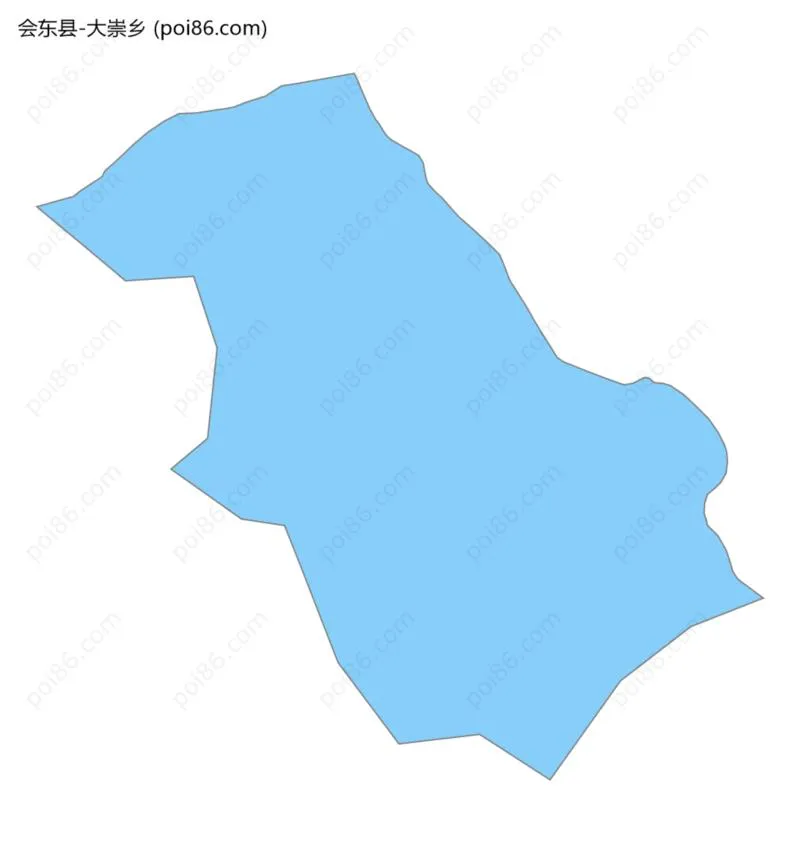 大崇乡边界地图