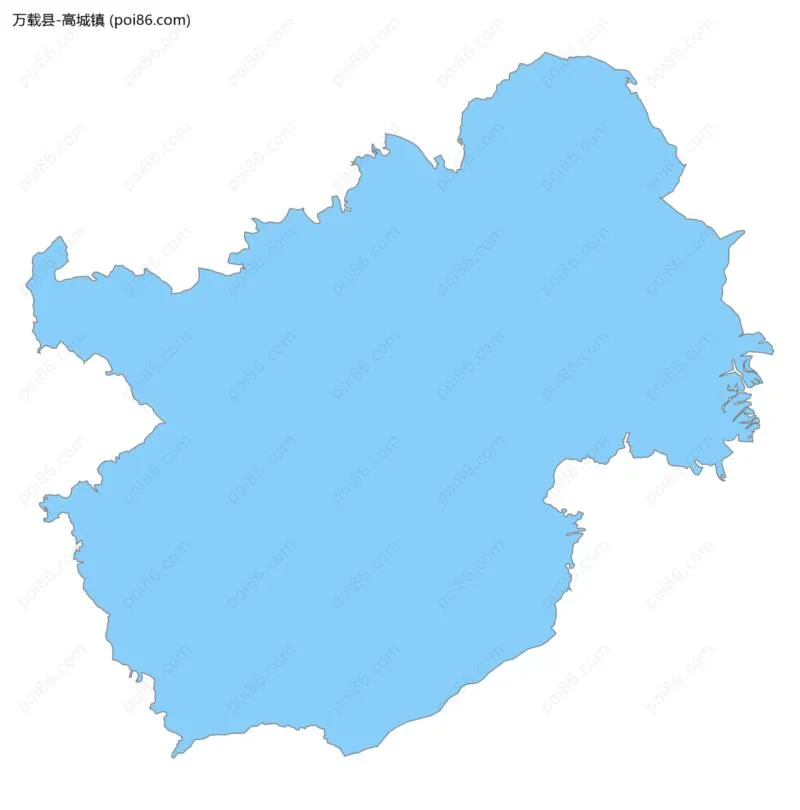 高城镇边界地图