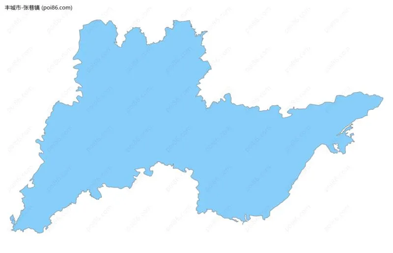 张巷镇边界地图