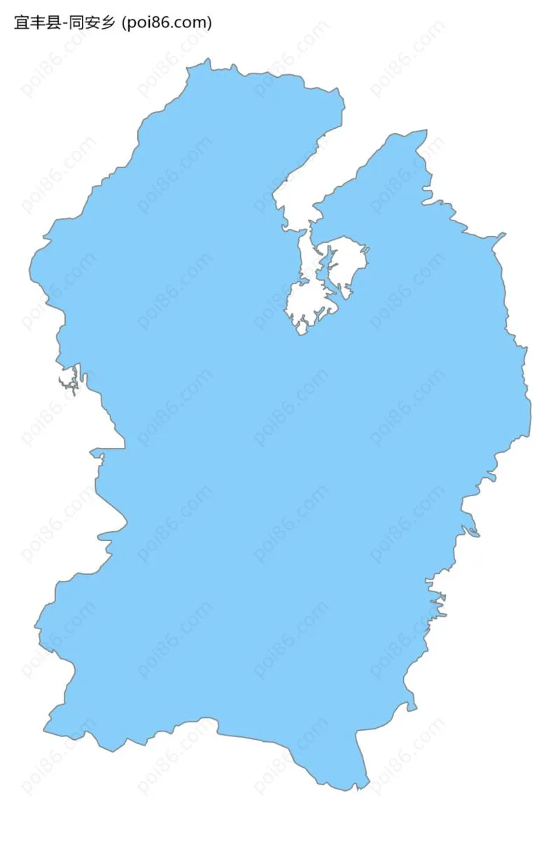 同安乡边界地图