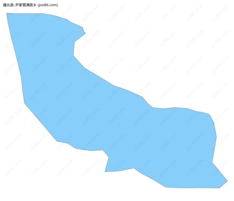 尹家营满族乡边界地图