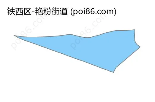 艳粉街道边界地图