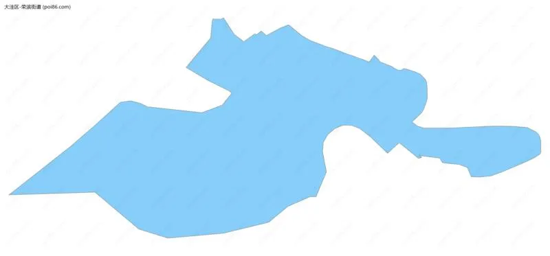 荣滨街道边界地图