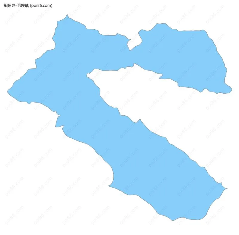 毛坝镇边界地图