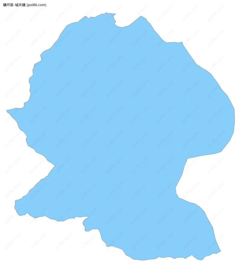 城关镇边界地图