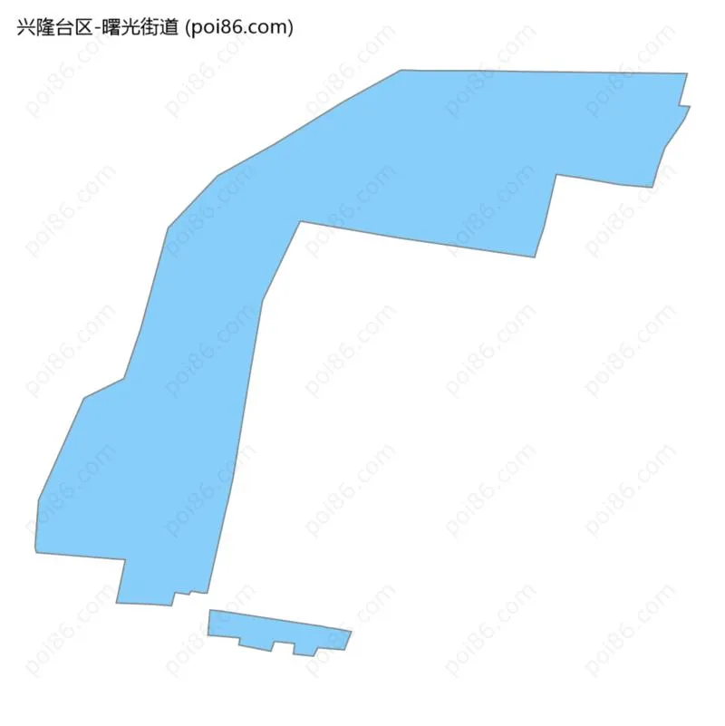 曙光街道边界地图