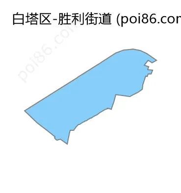 胜利街道边界地图