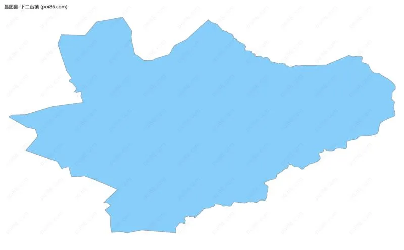 下二台镇边界地图