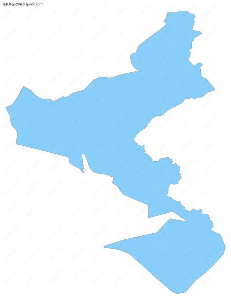 安平乡边界地图