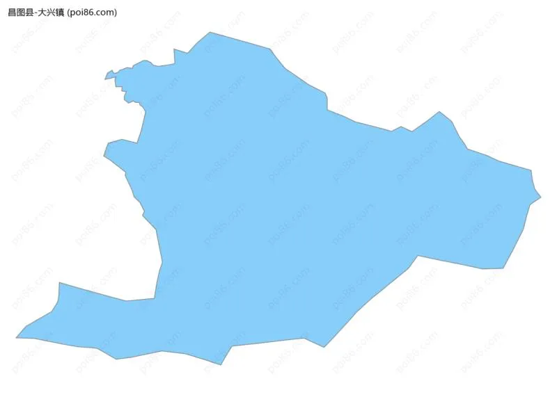 大兴镇边界地图