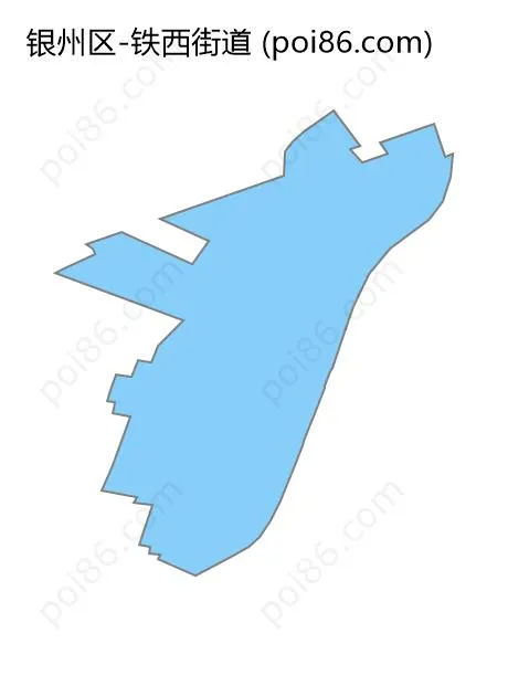铁西街道边界地图