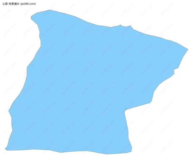 张家堡乡边界地图