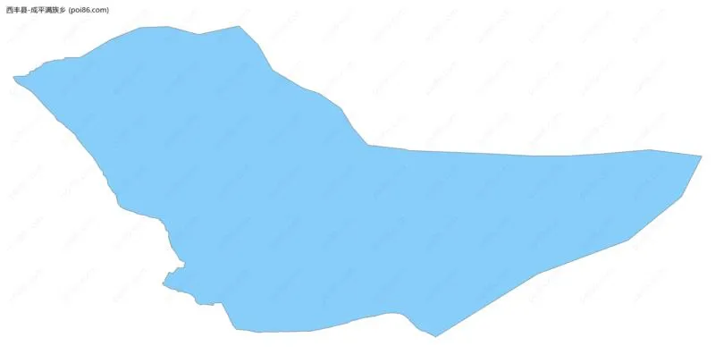 成平满族乡边界地图