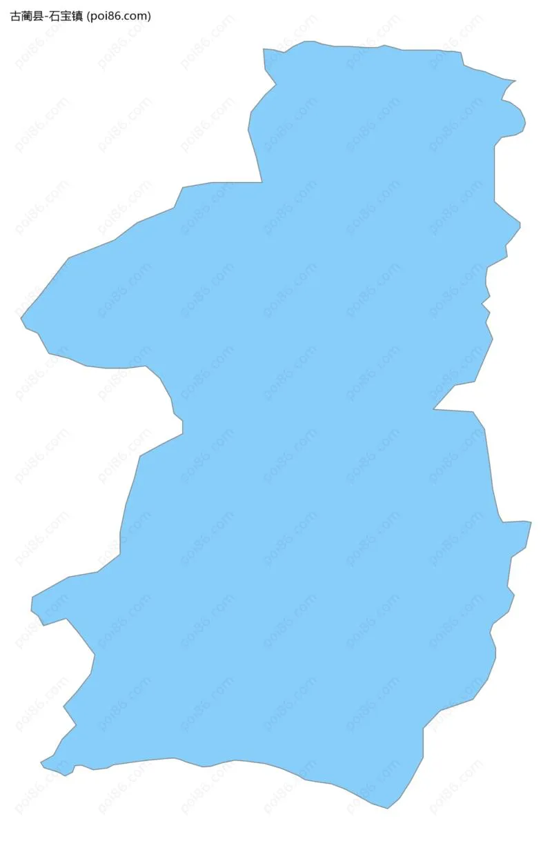 石宝镇边界地图