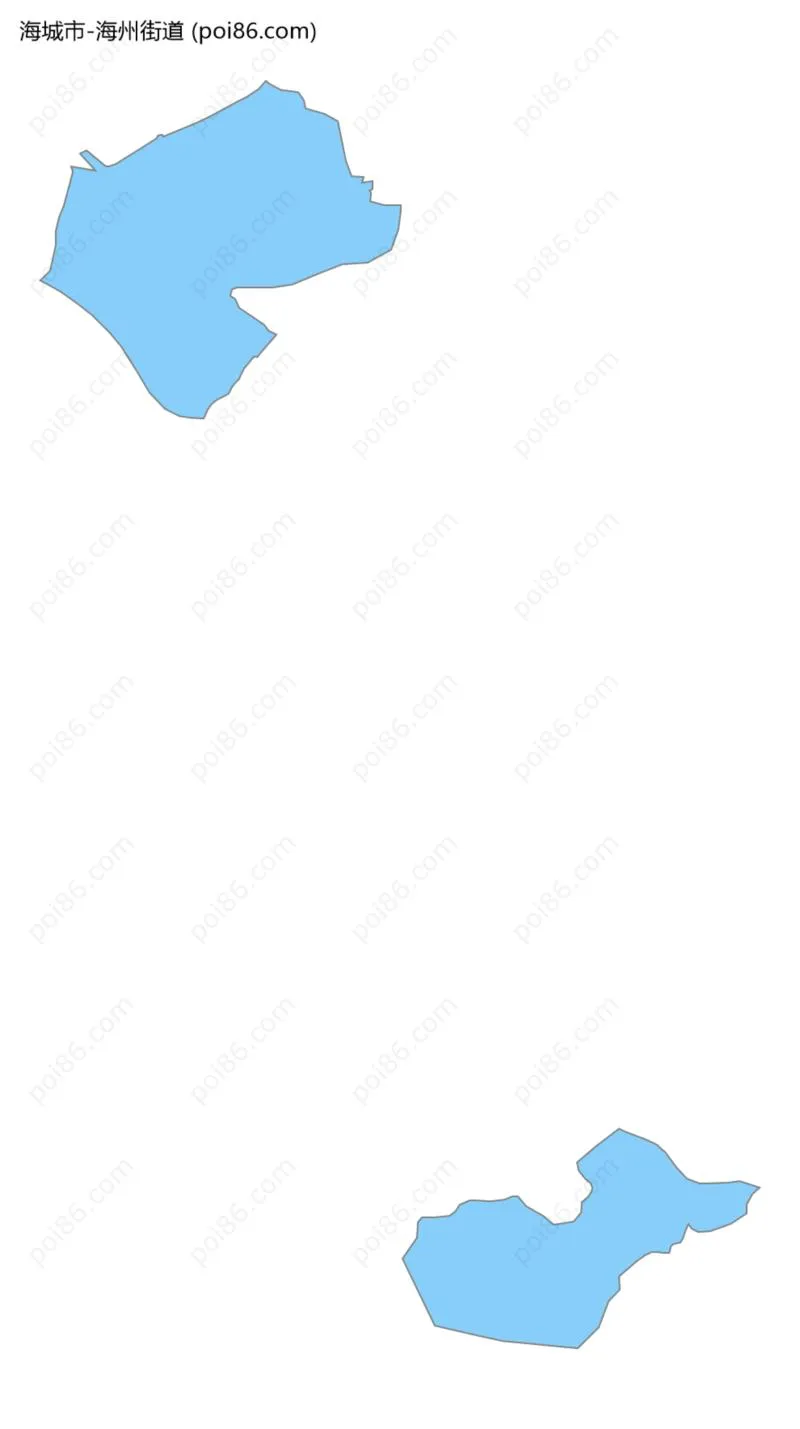 海州街道边界地图