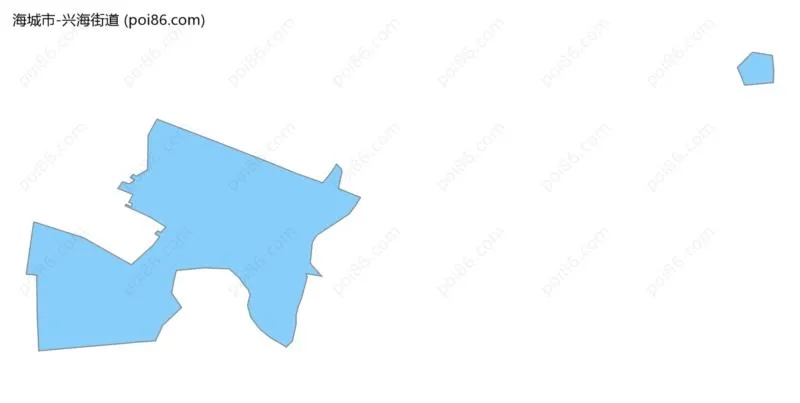 兴海街道边界地图