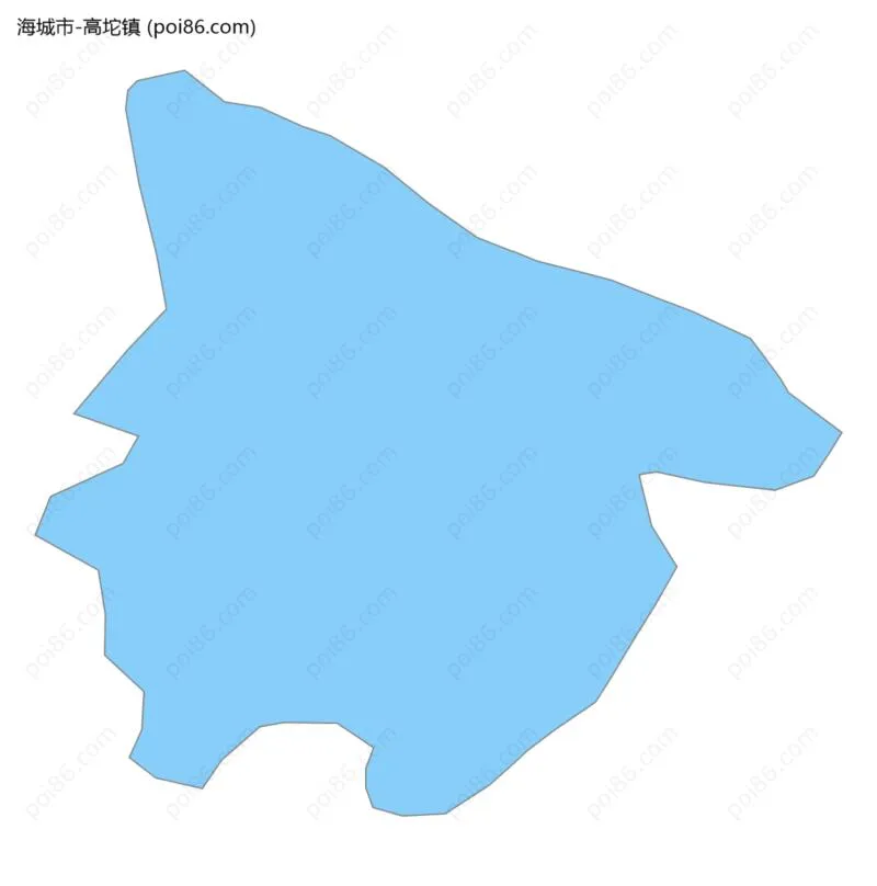 高坨镇边界地图