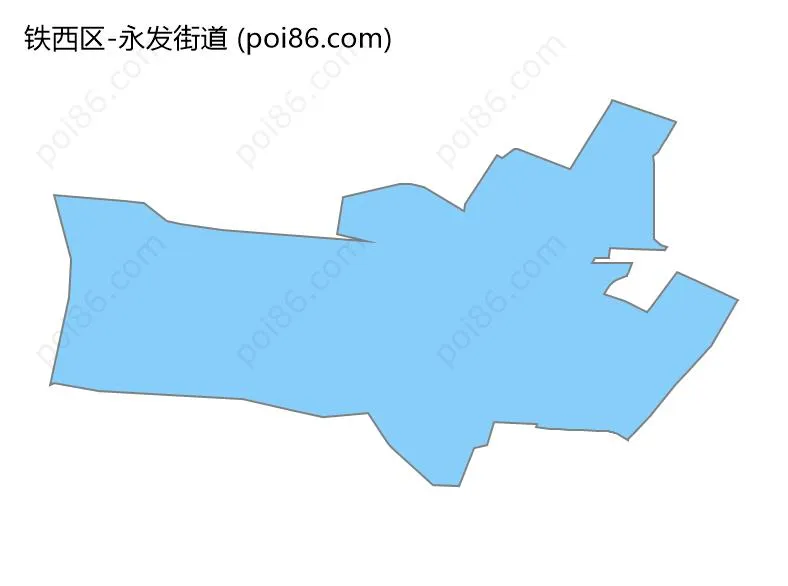 永发街道边界地图
