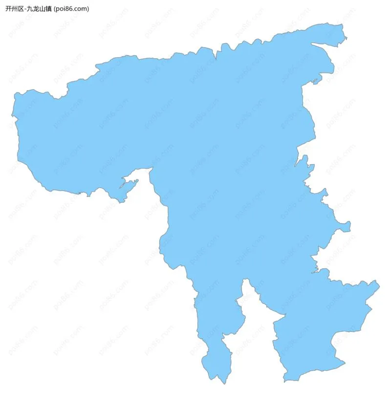 九龙山镇边界地图