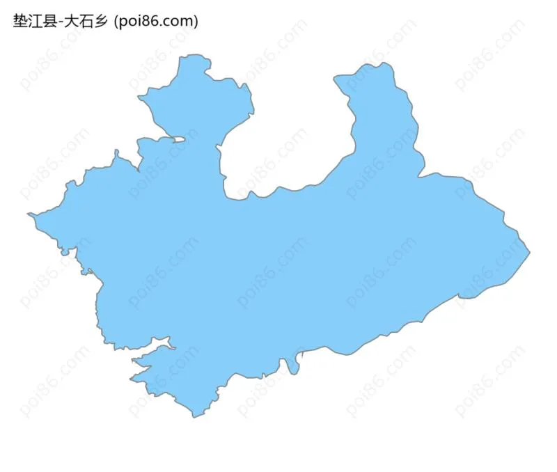 大石乡边界地图