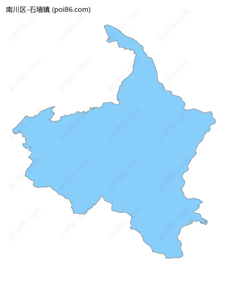 石墙镇边界地图