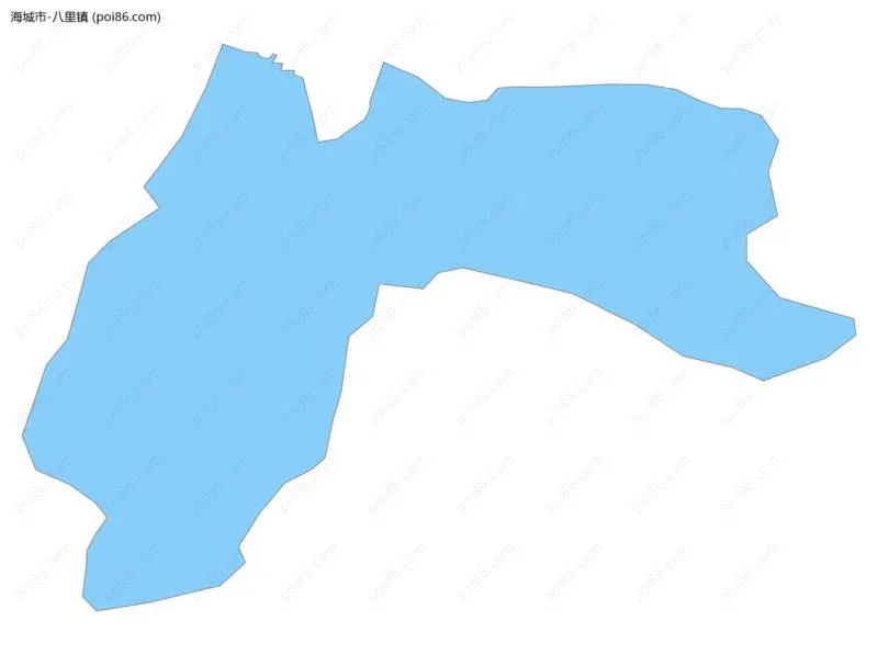 八里镇边界地图