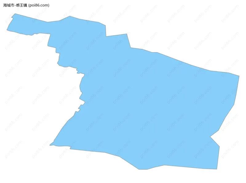 感王镇边界地图