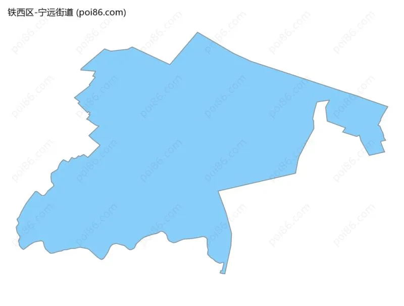 宁远街道边界地图