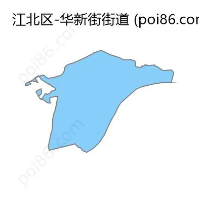 华新街街道边界地图