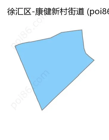 康健新村街道边界地图