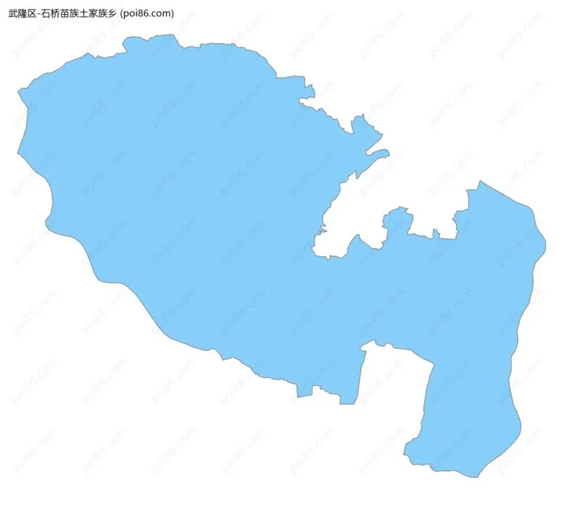 石桥苗族土家族乡边界地图