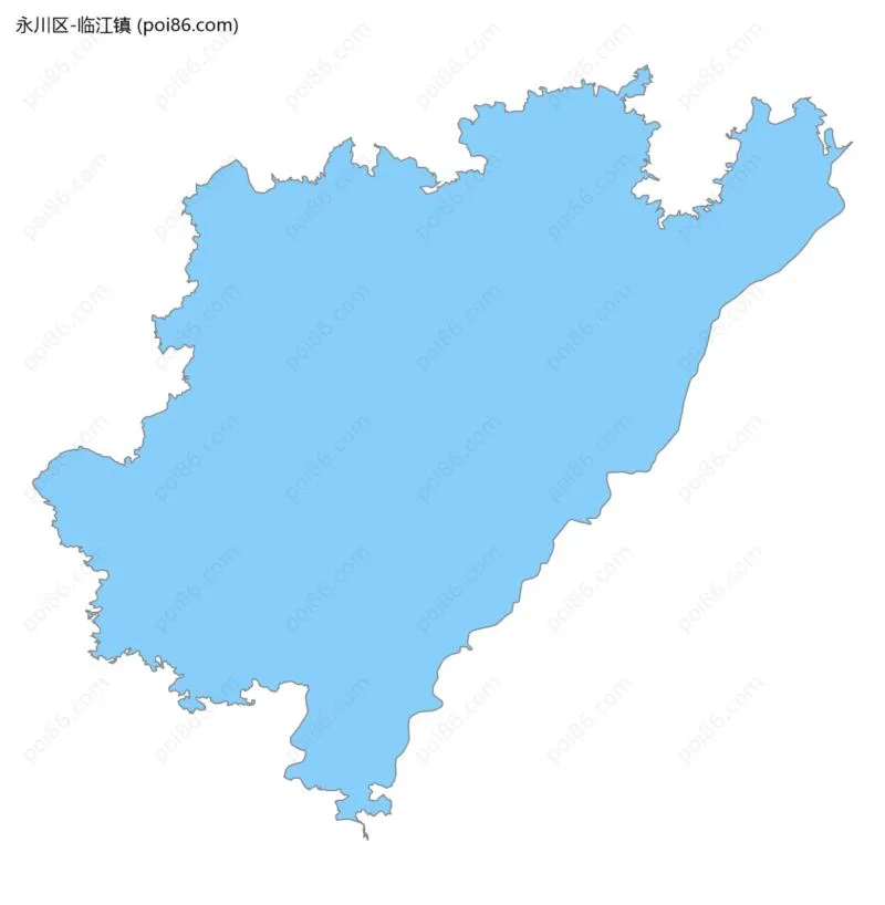 临江镇边界地图