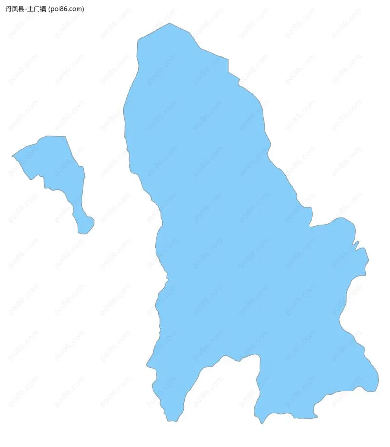 土门镇边界地图