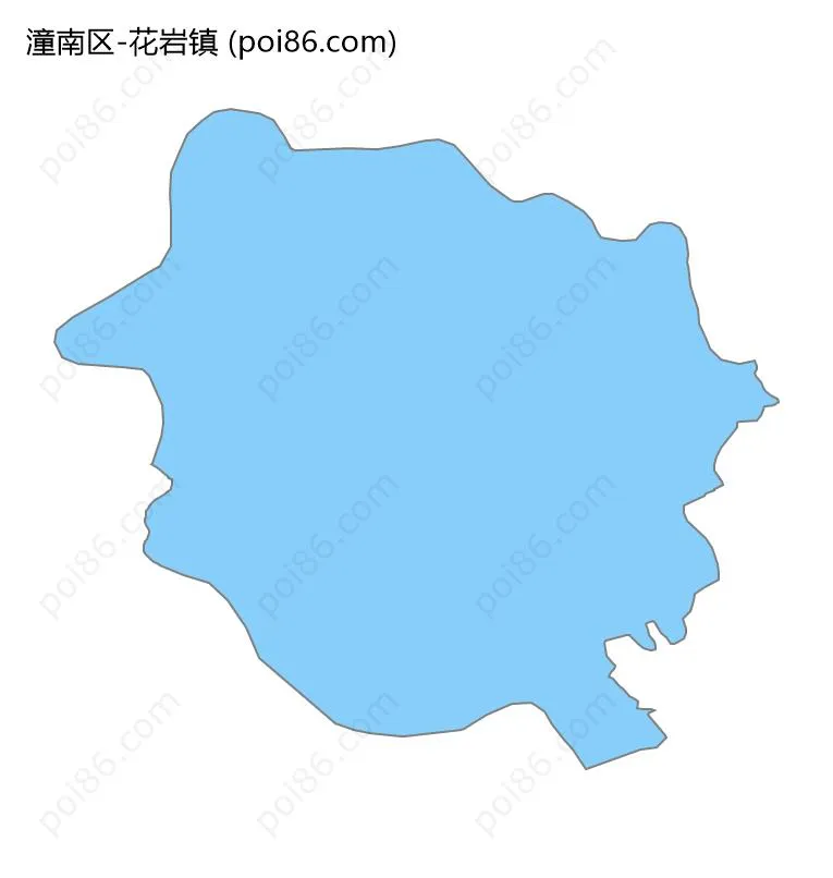 花岩镇边界地图