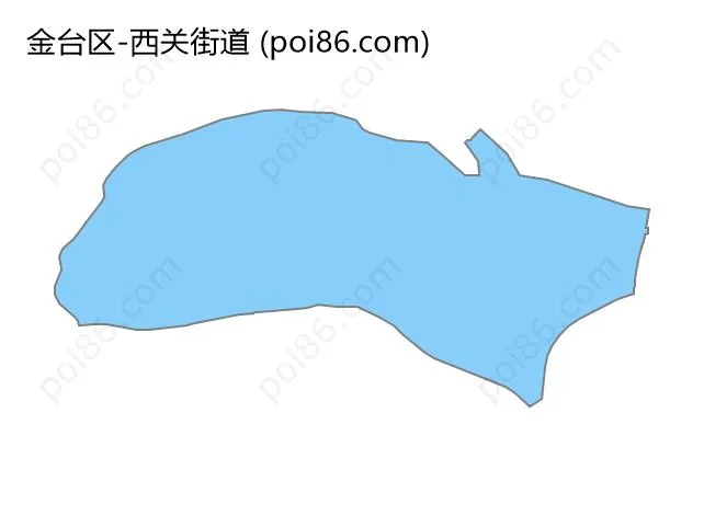 西关街道边界地图