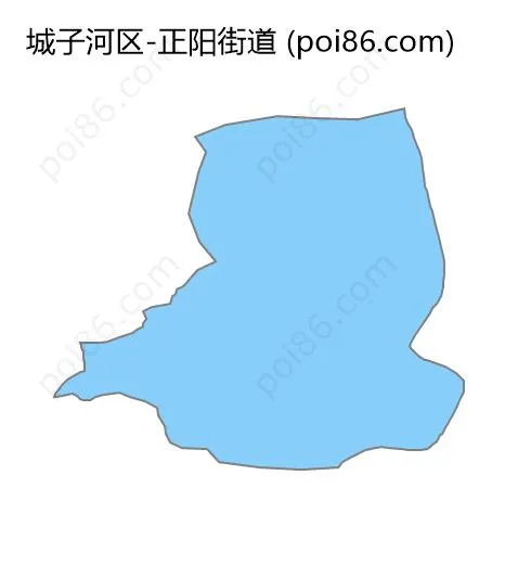 正阳街道边界地图