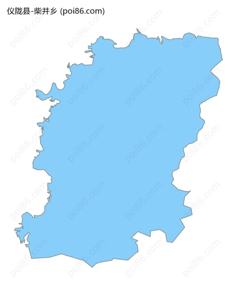 柴井乡边界地图