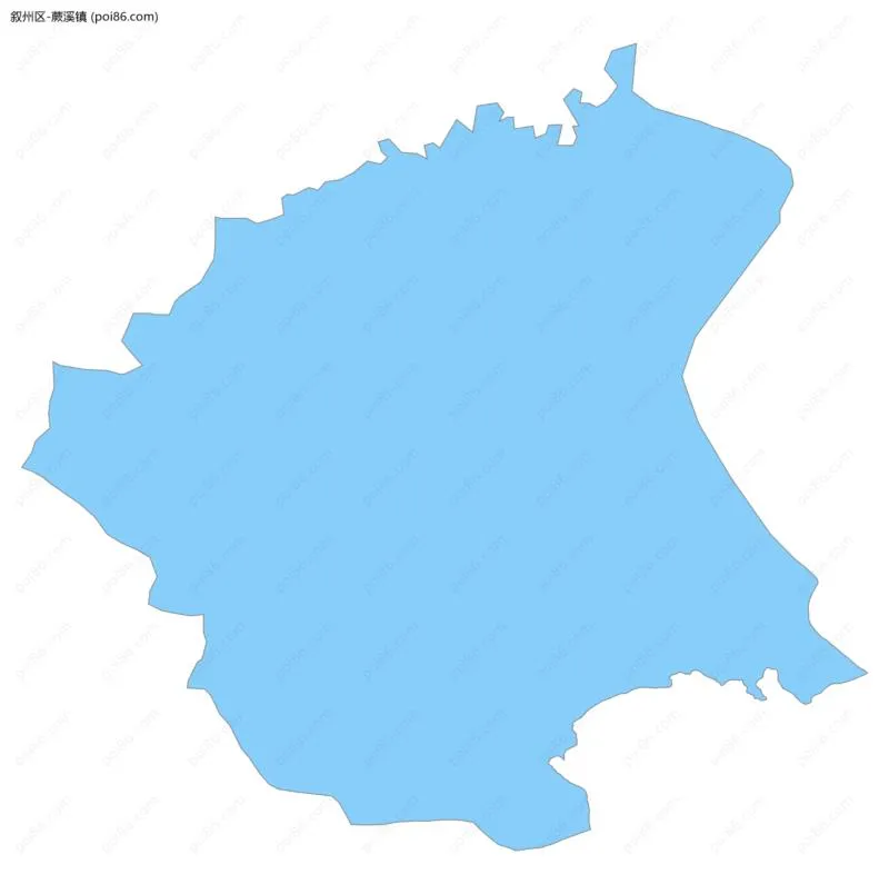 蕨溪镇边界地图