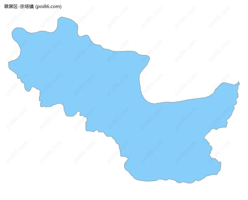 宗场镇边界地图