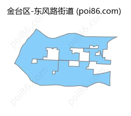 东风路街道边界地图